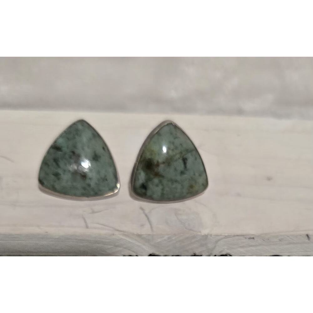 VTG Sterling Silver Earrings GFMW Great Falls Metal Works African Turquoise EUC